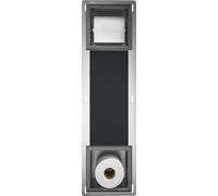 Balnéo | Armoire murale Papier 2 - Gun Metal - 740 × 208 × 140 mm - Réservoir intégré - Acier inoxydable