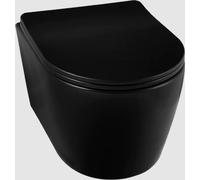 Balneo Luxa cuvette de wc suspendue sans bride noir G0101020101-1