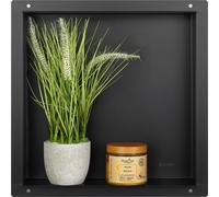 BALNEO niche murale WALL-BOX NO RIM 30 × 30 × 10 cm noir