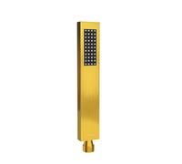 Balneo Pommeau Douche - En acier inoxydable AISI 304 - Pommeau de Douche Design fin & moderne - Raccord universel 1/2" - Douchette Économiseur d'eau - Or - Cascade Modèle 2