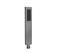 Balneo Pommeau Douche - En acier inoxydable AISI 304 - Pommeau de Douche Design fin & moderne - Raccord universel 1/2" - Douchette Économiseur d'eau - Gun Metal - Cascade Modèle 2