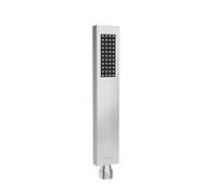 Balneo Pommeau Douche Inox AISI 304, Design Fin & Moderne, Cascade Modèle 2 | Raccord universel 1/2", Économiseur d'eau