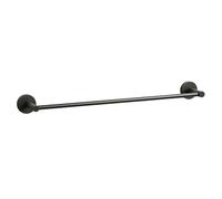 Balneo Sèche-Serviettes 60 cm Gun Metal - Support Mural en Acier Inoxydable AISI 304 -Porte Serviette Design Minimaliste pour Salle de Bain, Cuisine & Bien-être - Fixation Invisible et Robuste