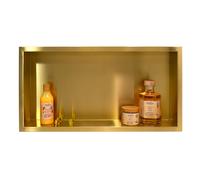 Balneo Wall-Box One Gold étagère encastrée 60 cm doré OB-BR3