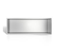 Balneo Wall-Box One Niche de Douche en INOX pour Salle de Bain 90x30x7cm Niche de Douche Murale, Installation de Niche Flexible, Niche Étanche pour Ustensiles de Salle de Bain, sans Carrelage