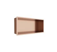 Balneo Wall-Box One Niche de Douche Murale en Acier Inoxydable Et Cuivre, Étanche, Installation Flexible, 45x20x10cm, Cuivre, Niche pour Ustensiles de Salle de Bain, sans Carrelage