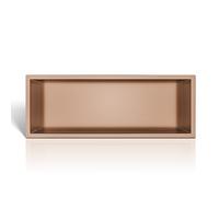Balneo Wall-Box One Niche de Douche Murale en Cuivre Niche de Douche en Acier Inoxydable 60x20x10cm Cuivre, Niche Étanche pour Ustensiles de Salle de Bain, Installation de Niche Flexible