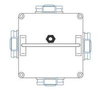 BALS Distributeur suspendu entièrement en caoutchouc 57092 4x Schuko 230V 16A