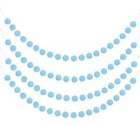 Balslinger 2 m - 4 pièces - Lance-boules coloré avec 20 boules - Bleu Cette lance-boules avec 20 boules est idéale pour décorer les murs, le sapin de Noël, les banderoles d'anniversaire, ainsi que pou