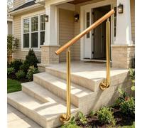 Balustre De Marche D'entrée Extérieure, Poteau D'escalier En Métal | 1 Paquet De Poteaux D'escalier, Colonne De Garde-corps Pour Marches En Béton Et En Pierre De Porte D'entrée(110cm(43.3in))