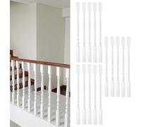 Balustres en bois blanc pour intérieur 95 cm / 37.4in - Système de balustrade à colonne solide - Mise à niveau idéale de l'irway
