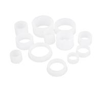 Baluue 12 Pcs Adaptateurs de Meule en Plastique Blanc pour Meule à Douilles 7-20mm, Résistants et Faciles à Utiliser, pour Travail du Métal Pierre