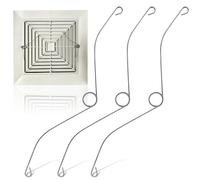Baluue 3 Pièces Clip de Ressort pour Ventilateur de Salle de Bain en Acier Argenté, Pièces de Ventilateur D'extraction pour Remplacement et Réparation Tension, pour Sandales Femme
