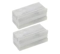 Baluue 42 Pièces Crayon en Stéatite Plat Carré, Blanc, 68x8x4,2mm, Marquage Industriel et Intérieur pour Acier et Pierre