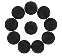 Baluue 48 Pièces Mini Plateau en Plastique Noir pour Sapin de Noël Miniature Support Stable et Design Rond Minimaliste, pour Décoration Festive de Saison