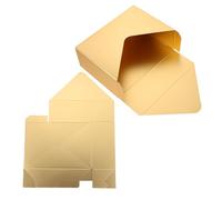 Baluue Boîte Emballage de Fleurs Élégante en Carton Or 2pcs pour Fête des Mères, Coffret à Bouquets D'enveloppe pour Rangement Floral et Chocolat