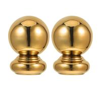Baluue Boules de Rampe D'escalier Design Élégant Moderne en Acier Inoxydable Or, Lot de 2 Pièces Adaptées pour Poteaux de 51mm, Décoration Intérieure D'escaliers