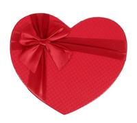 Baluue Cartons du Coeur en Papier Rouge pour Boîte Présent Mariage de Cœur Nœud, Décoration Délicate pour Fête et Rangement Pratique