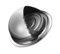 Baluue Chapeau de Cheminée Inox Rond 160 Mm Poli Épais, Capuchon Ventilation Étanche la Pluie, Coupe-vent Résistant, Protection Murale Extérieure, Sortie Air pour Hotte et Conduit,
