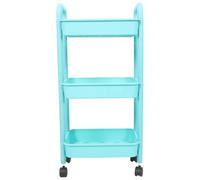 Baluue Chariot roulettes de Plastique Niveaux Rangement à 3 | Étagère de Rangement Mobile, Usage la Cuisine et Tâches Ménagères, Placement Stable, Organisation Multi-usage
