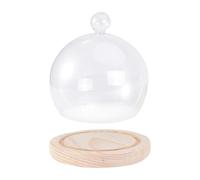 Baluue Couvercle en Verre Borosilicaté Facile à Nettoyer Plateau en Bois et Protège Les Fleurs pour Décoration Mariage et Fête Durables Lors des Cocktails