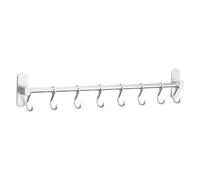 Baluue Crochet Support Pratique Spatial Argenté en Aluminium Mural Suspendre sans Perçage, Facile à Installer et Robuste pour Rangement la Cuisine et Salle de Bain