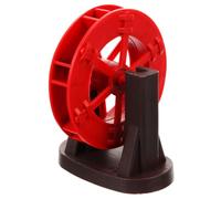 Baluue Décoration D'aquarium Petite Roue à Eau en Plastique Rouge, Accessoire de Scène D'aquarium, Installation Facile, pour Courtyards et Cascade de Rocaille