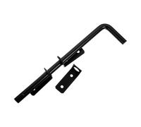 Baluue Loquet de Portail Noir pour Portails Métalliques et Portes en Pvc, Verrouillage Robuste Empêchant Accidentelle, pour Jardins et Fermes