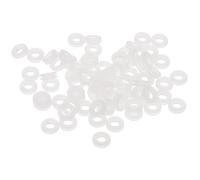 Baluue Lot de 100 Coussinets D'oreille en Silicone Anti-douleur et Antidérapants pour Clip Auriculaire Ronde, Accessoires Confortables pour Femmes