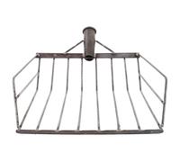 Baluue Pelle à Maïs Tamis de Récolte Fourche à Main en Acier Robuste pour Récolte et Tamisage, Outil Agricole Polyvalent Compatible Plupart des Manches et Pratique pour Ferme et Jardin