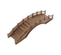 Baluue Pont en Bois Miniature Arche pour Décoration Exterieur Jardin Zen, Accessoire Créatif en Bois pour Mini House Garden, Ornement Vif et Décoratif