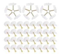 Baluue Punaises de Fixation Grosse Tête en Métal Argenté 100 pour Maintien Sécurisé pour Murs en Ciment Adaptées aux Rideaux et Papiers Peints, Projet DIY