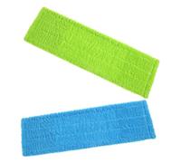 Baluue Recharge de Serpillère en Polaire Corail 40x12cm 2pcs, Lavable et Réutilisable, Absorbante pour Balai Lave Sol, pour Nettoyage Maison et Restaurant