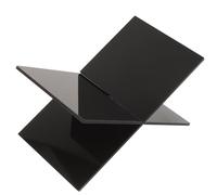 Baluue Support de Lecture de Bureau Pupitre à Livres Élégant en Acrylique Noir Multifonction Mains Libres pour Temple et Salle Bouddhiste