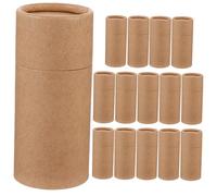 Baluue Tubes D'emballage en Papier Kraft Boîte Présent Pratique et Tube Cartonné Lot de 15 pour Rangement de Thé pour Flacons D'huiles Essentielles 30ml