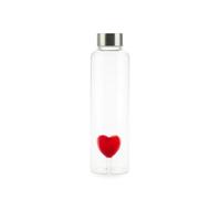 Balvi Bouteille Atlantis Love Couleur rouge Avec un cœur rouge à l’intérieur Verre