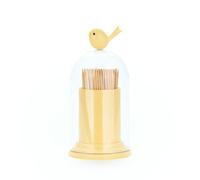 Balvi Distributeur cure-dents/coton Birdie Couleur jaune Porte-cure-dents / porte-cotons-tiges avec d