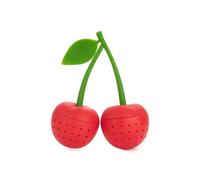 Balvi Infuseur à thé Double Cherry Couleur Rouge Infuseur Double en Forme de Cerises Silicone