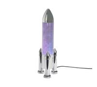 Balvi Lampe Rocket Couleur argenté Design Amusant et déco Câble USB 5V 1A Plastique
