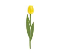 Balvi Marque-page Tulip Couleur jaune Marque-page en forme de tulipe, fin et flexible Nylon/plastique
