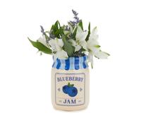 Balvi Mini Vase Blueberry Couleur Bleu en Forme de Pot de Confiture Céramique