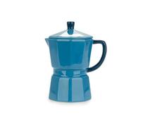 Balvi Mug Moka Couleur Bleu Tasse en Forme de cafetière Italienne avec Couvercle Céramique 350 ML