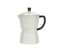 Balvi Mug Moka Couleur Gris Tasse en Forme de cafetière Italienne avec Couvercle Céramique 14,6x11,7X