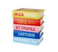 Balvi Petite Table auxiliaire Paradise Book Stack avec Deux rangements Secrets Bois 38x33x27