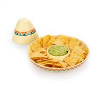 Balvi Plat pour apéritif The Mexican Couleur Jaune Plateau en Forme de Chapeau Mexicain pour Chips et