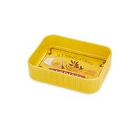Balvi Plateau apéritif Conserverie Sardines Couleur Jaune Inspiré d'une boîte de Sardines Vintage Cér