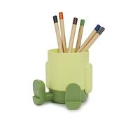 Balvi Pot à crayons Mr Sitty Couleur Vert Design coloré et original avec deux compartiments de stocka