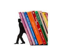 Balvi Serre-Livres Too Many Couleur Noir Support de Livres pour étagère en Forme d'assistant Amusant