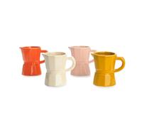 Balvi Set Tasses à café Moka Set de Tasses en Forme de cafetières Italiennes Traditionnelles Céramiqu