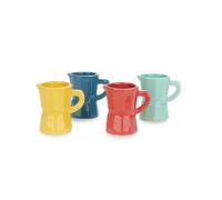 Balvi Set Tasses à Expresso Moka Couleur Multicolore Ensemble Expresso de 4 Petites Tasses colorées e